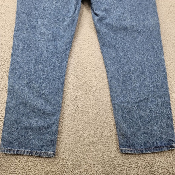 Wrangler Jeans Mens 38x29 Blue Denim Straight Leg Medium‎ Wash Cowboy Mid Rise - Picture 6 of 14